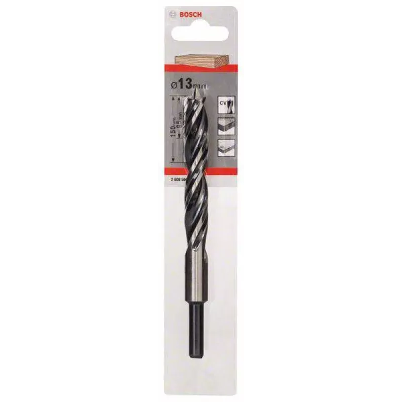 Bosch Expert for Wood broca para madera con punta de centrado 13 mm, 151 mm de longitud, mango cilíndrico, 1 ud. 2608596310