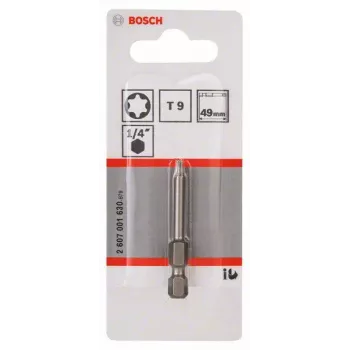 Punta Torx Bosch T9 Extra Hard E 6.3, 25 mm, 1 ud. (2607001630)