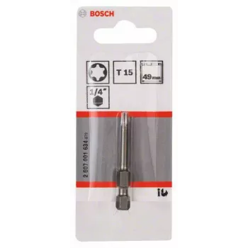 Punta Torx Bosch T15 Extra Hard E 6,3 25 mm (2607001634)