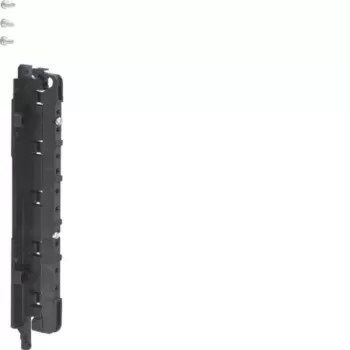 Soporte para barras colectoras HAGER UZ45S3 izquierdo, 5 polos, 355A, paso 45 mm, gris