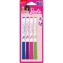 Rotuladores para pizarra blanca Maped Barbie, pack de 4, punta redonda 1,5 mm, sin olor, borrado en seco, varios colores 741301