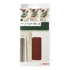 Hojas de lija con velcro Bosch 2609256A80, 185 x 93 mm, grano 40, pack de 10