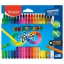 Maped COLOR'PEPS INFINITY lápices de colores triangulares, 36 colores distintos, sin madera, núcleo 100% pigmento, 10 veces más duraderos, estuche ergonómico 861623