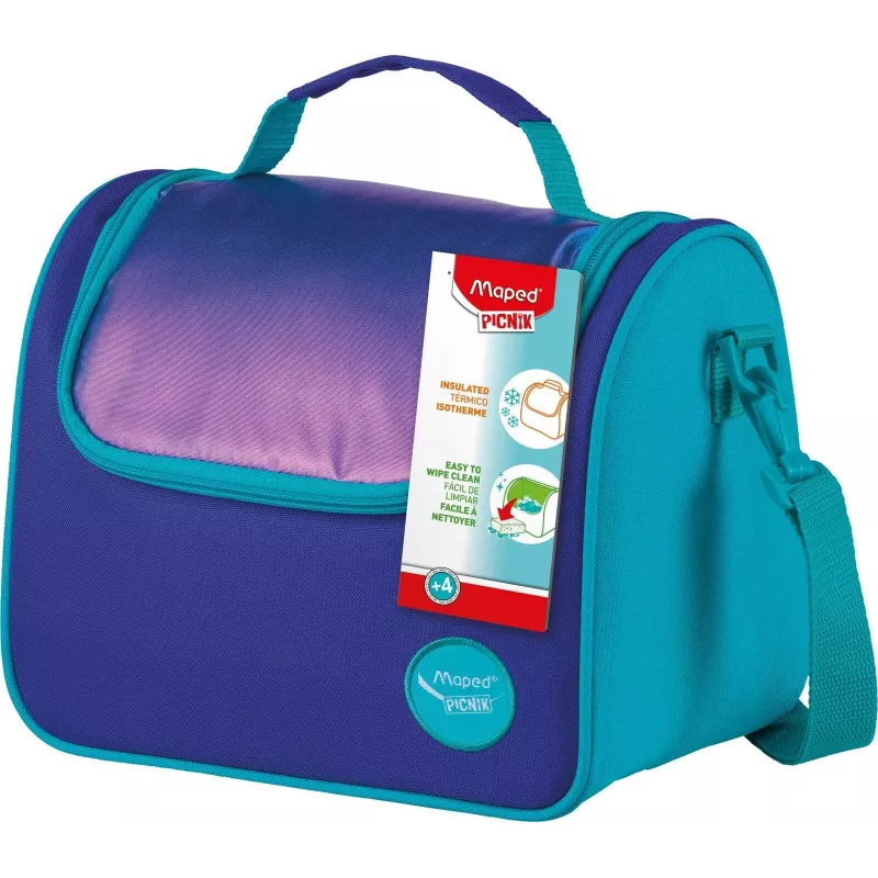 Maped PICNIK ORIGINS bolsa de almuerzo isotérmica con correa de hombro, aqua, 100% poliéster, forro PEVA 872108