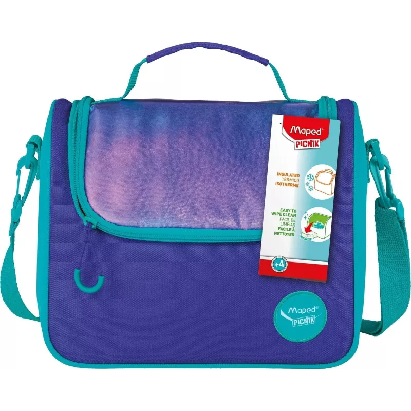 Maped PICNIK ORIGINS bolsa de almuerzo isotérmica con correa de hombro, aqua, 100% poliéster, forro PEVA 872108