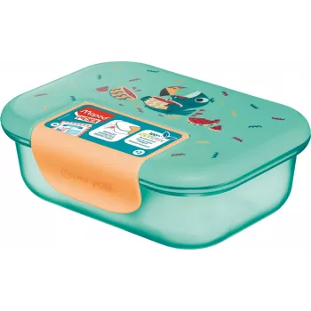 Maped PICNIK fiambrera TUKAN, plástico, 0,9 L, tapa con junta de silicona, cierre de clip - 1 ud. (874103)