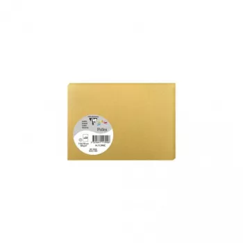 Pollen de Clairefontaine tarjeta C6, dorado, 210 g/m², pH neutro, sin ácido, 110 x 155 mm, 1 ud. (111390C)