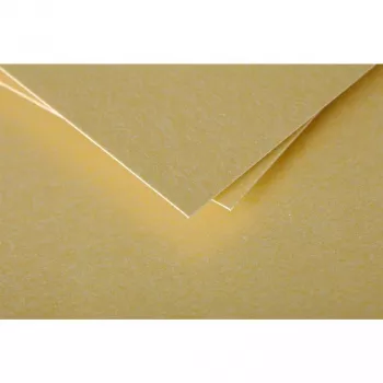 Pollen de Clairefontaine tarjeta C6, dorado, 210 g/m², pH neutro, sin ácido, 110 x 155 mm, 1 ud. (111390C)