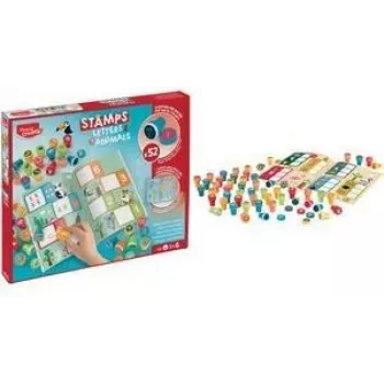 Maped Creativ set de sellos autoentintables letras y animales, 36 sellos, multicolor 907060