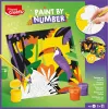 Maped Creativ set de pintar por números - loro y mariposa, 2 motivos, 10 pinturas acrílicas, a partir de 7 años 907085