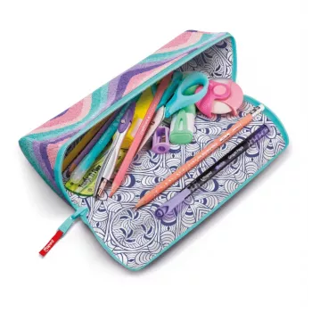 Maped Effect Pastel Softy Waves estuche XXL, triangular, reversible, Pastel Waves 931913