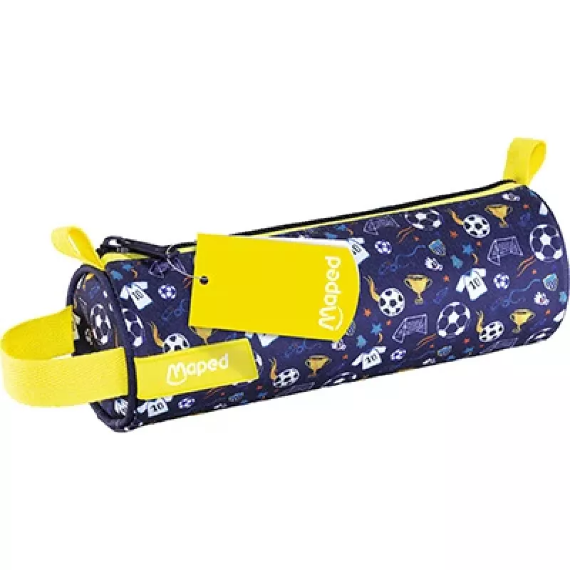 Maped estuche enrollable de bolígrafos fútbol, poliéster con estampado, cremallera, correa de transporte, 1 unidad (932906)