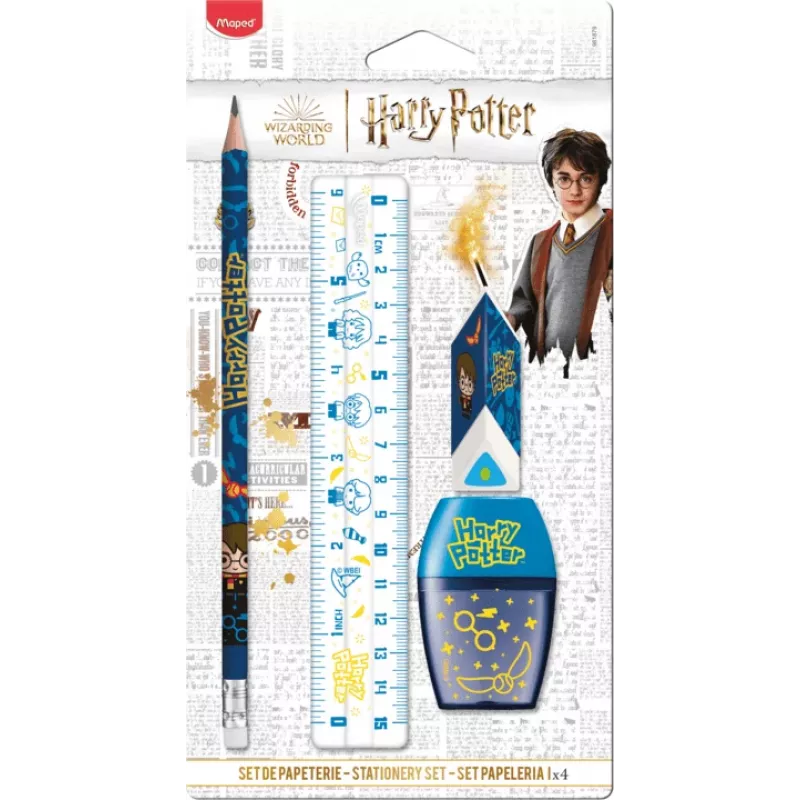 Maped set de escritura infantil Harry Potter, 4 piezas, blíster 981879