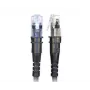 Patchsee ThinPatch cable de red UTP CAT 6a 1,2 m negro - 10Gbps PoE++ fino flexible