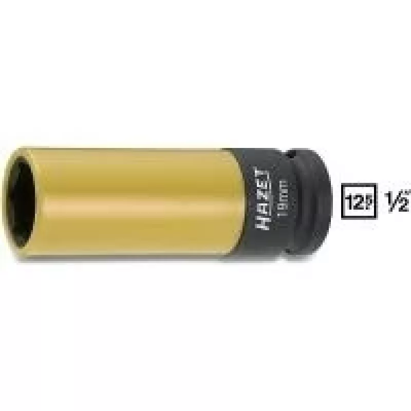 HAZET 903SLG-19 vaso de impacto 1/2 pulgadas, hexágono perfil TRAC, 19 mm