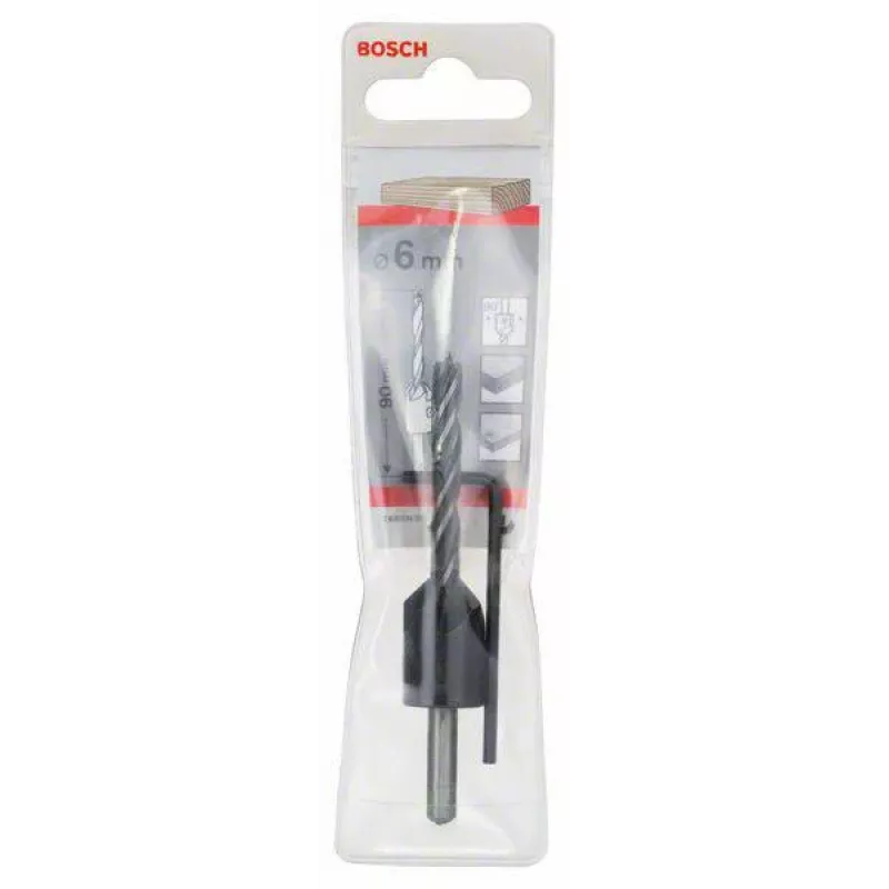 Bosch 2608596393 broca para metal HSS-R 6 mm, DIN 338, 93 mm de longitud