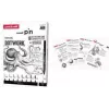 uni-ball DOTWORK set de inicio uni pin, estuche de 9 piezas con 8 fineliners y 1 portaminas Shalaku S (CF PIN/8 005)
