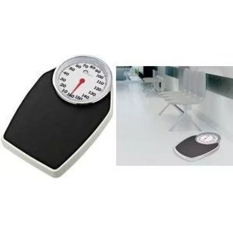 Little Balance báscula de baño analógica PRO M 160, negro LB 8135