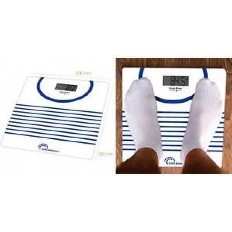Little Balance LB 8655 báscula de baño digital Sailor, recargable por USB-C, sin pilas, 180 kg