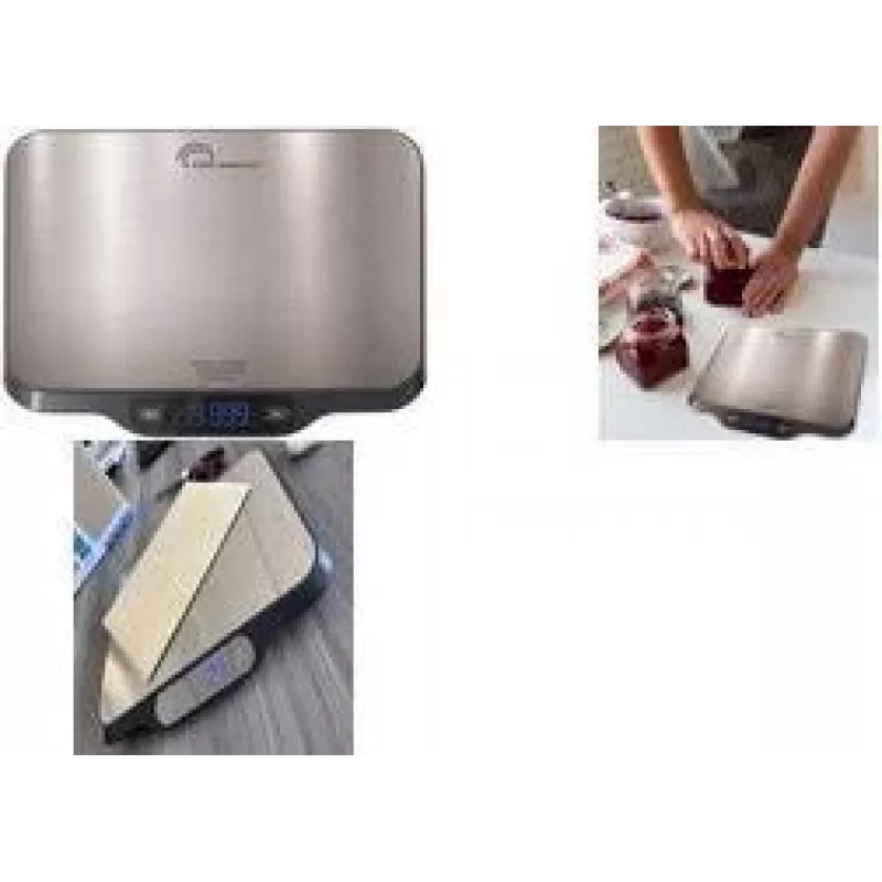 Little Balance LB 8705 c-Parfait báscula de cocina digital recargable con USB-C, 5 kg, precisión 1 g, sin pilas, LCD
