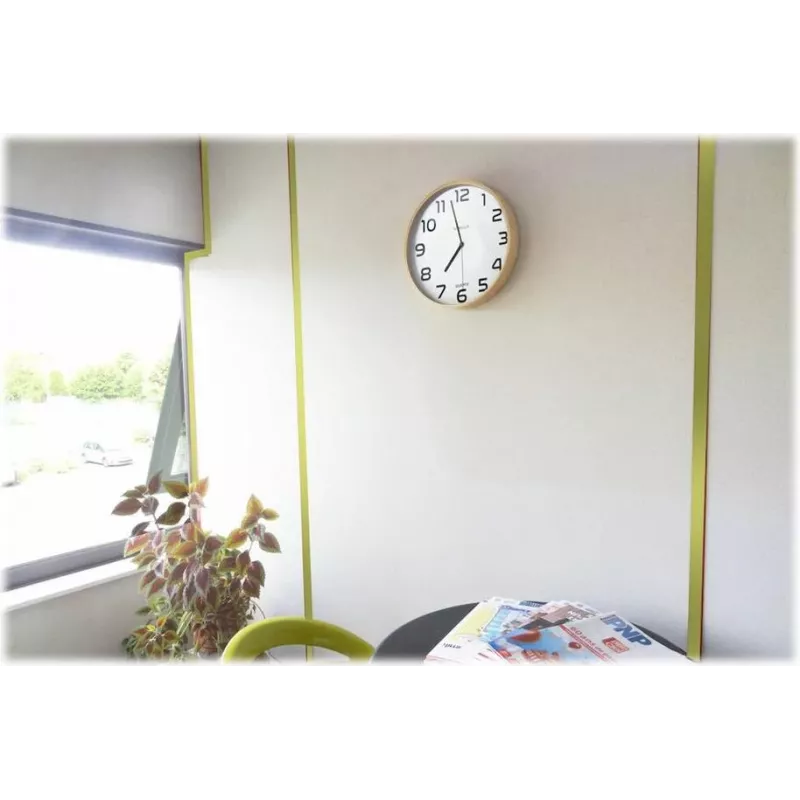 UNILUX Baltic reloj de pared de madera 300 mm marrón negro números cuarzo 400094591