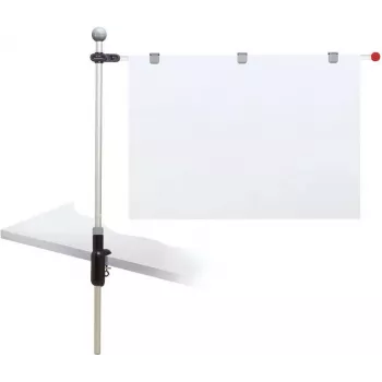 MAUL soporte de planos con pinza de mesa para documentos DIN A0, gris 62550-84