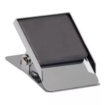 Pinza de papel con imán MAUL, 40 mm, plata, acero resistente con muelle fuerte 2194096