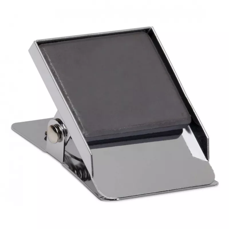 Pinza de papel con imán MAUL, 40 mm, plata, acero resistente con muelle fuerte 2194096