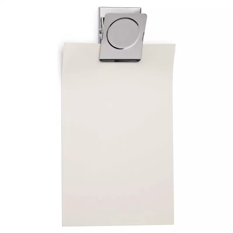 Pinza de papel con imán MAUL, 40 mm, plata, acero resistente con muelle fuerte 2194096