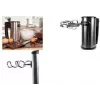 Batidora de mano Little Balance Inox 400, 400 W, acero inoxidable, elegante diseño negro con revestimiento de acero inoxidable (LB 8460)