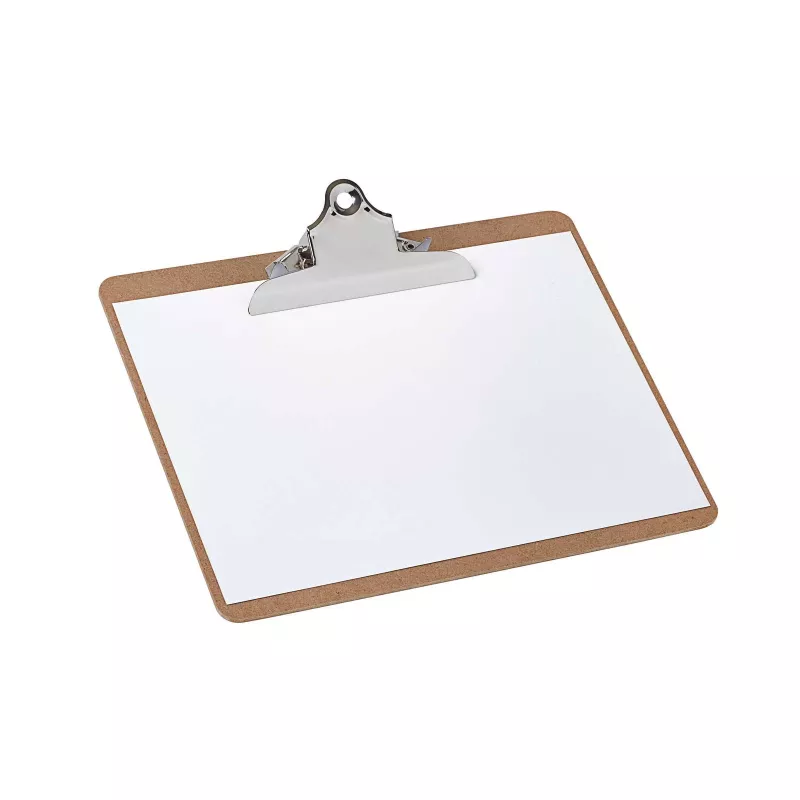 Tabla de pinza MAUL Classic, tablero de fibra dura, A4 horizontal, pinza nostálgica en el lado largo, pinza de acero, 1 unidad 2392670