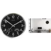 Reloj de pared UNILUX WETTY 300 mm negro con termómetro e higrómetro 400140807