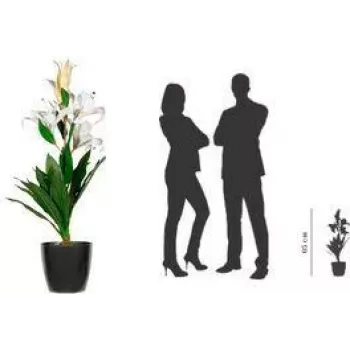 Planta artificial de flor de lis PAPERFLOW PALYS65, 650 mm, poliéster Real Touch