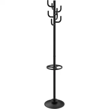 MAULpolaris Perchero con 8 ganchos, negro (RAL 9004 mate) 9402090