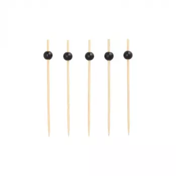 PAPSTAR brochetas para finger food Black Pearl, 125 mm, bambú, 200 uds. 11300