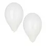 PAPSTAR Globos de látex blancos, 250 mm de diámetro, pack de 100, aptos para helio 18956