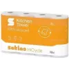 satino by wepa HiCycle Papel de cocina, 3 capas, tissue reciclado blanco brillante, gofrado triangular, 1 rollo 178320
