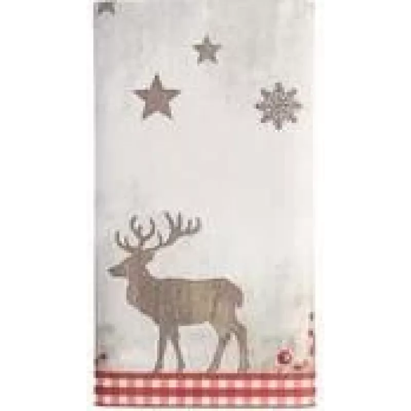 PAPSTAR Mantel navideño X-Mas Deer, similar a tela, Airlaid, 120 x 180 cm, 1 unidad (37225)