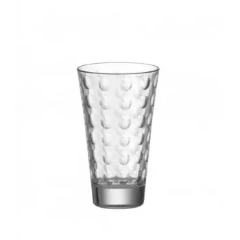 Esmeyer Leonardo OPTIC Set de vasos, 300 ml, decoración en relieve interior, cónicos, 130 mm de altura, 6 unidades 410-749
