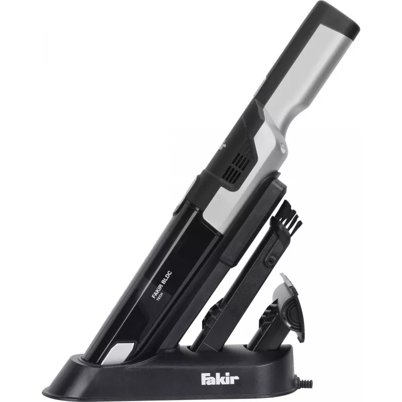 Fakir AS 1110 LT Aspirador de mano, en seco, HEPA, mecánico, 78 dB, 120 W, sin bolsa, 0,3 L, negro/rojo 29 77 003