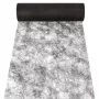 PAPSTAR Cinta decorativa Sizoflor, 25 m x 30 cm, resistente al agua, 75 % poliéster / 25 % poliamida, negra (37060)