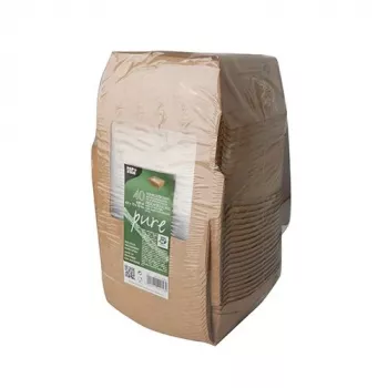 PAPSTAR 87251 Recipiente desechable para alimentos de cartón - ácido poliláctico (PLA) marrón