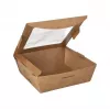 PAPSTAR 87251 Recipiente desechable para alimentos de cartón - ácido poliláctico (PLA) marrón