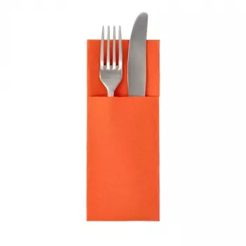 PAPSTAR ROYAL Collection Bolsa para servilletas en nectarina, tissue premium similar a tejido, 1 unidad (37329)