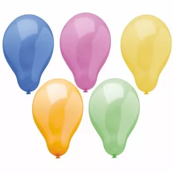 PAPSTAR Globos de látex Trend, colores variados, 250 mm de diámetro, 1 unidad (81463)