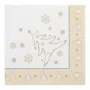 PAPSTAR X-Mas Elegance Gold Servilletas con motivo navideño, tissue, 4 capas, plegado 1/4, 400 x 400 mm, 1 unidad (87104)