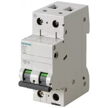 Siemens SENTRON 5SL62067 interruptor automático 2 polos C 6A 6kA 230/400V AC