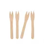PAPSTAR pure tenedor para patatas fritas, madera de abedul, 121 mm, biodegradable, 1 ud. 82557