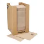 PAPSTAR PUNTO servilletas de cóctel, 200 x 200 mm, tejido natural, 2 capas, plegado 1/4, Micro Dot-on-Dot, 250 servilletas 89546