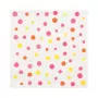 PAPSTAR Colorful Dots servilletas de papel, 330 x 330 mm, rosa, 3 capas, plegado 1/4, 20 servilletas 88346